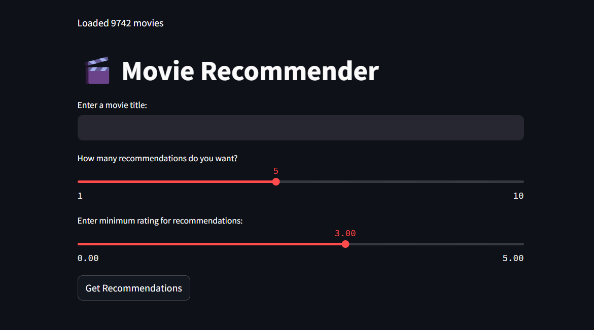 Movie Recommendation App